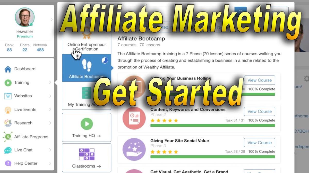 'Video thumbnail for Affiliate Marketing Get Started Signup Video'