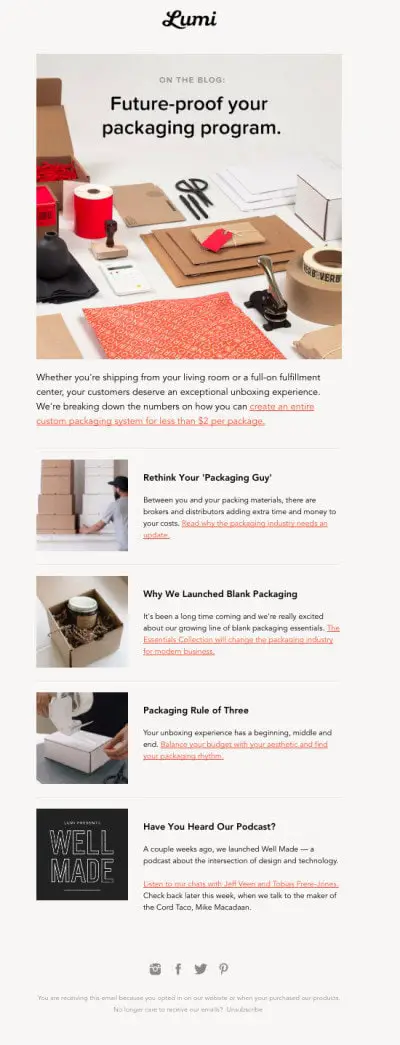 sample email newsletter templates