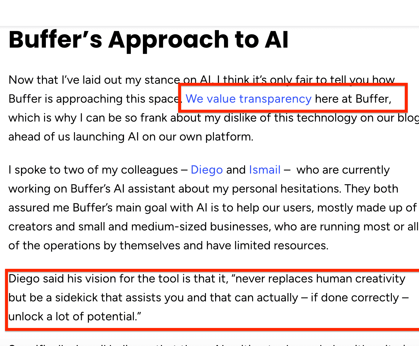 Buffer vs CoSchedule