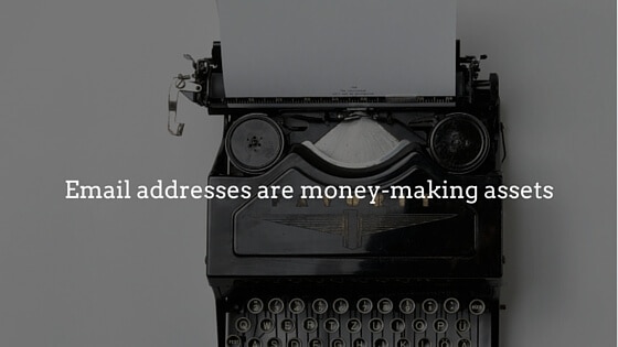 Email addresses are money-making assets