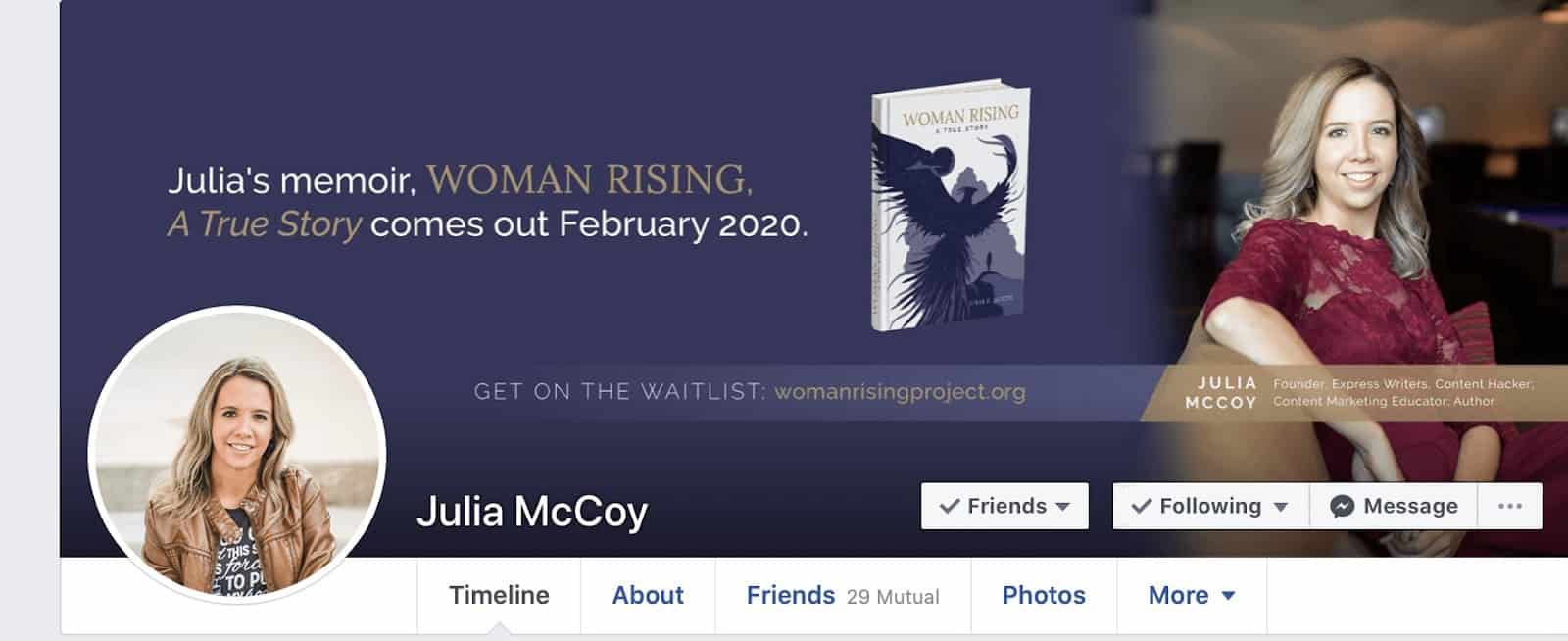 Julia McCoy example of successful marketing self-published books