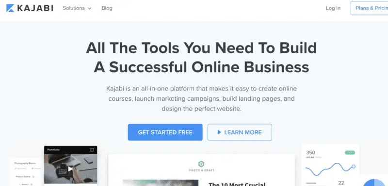 Kajabi online course toll with lead magnet