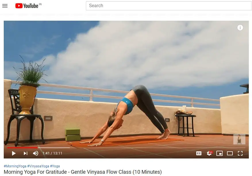 example of yoga video online course as lead magnet