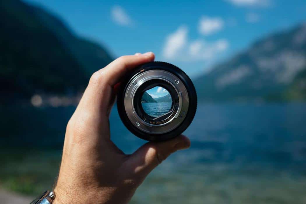 lens symbolizing opportunity in SWOT template