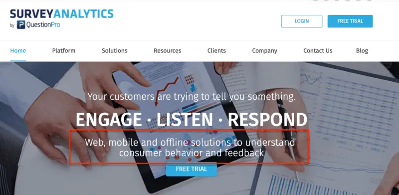 SurveyAnalytics to understand consumer behavior and feedback