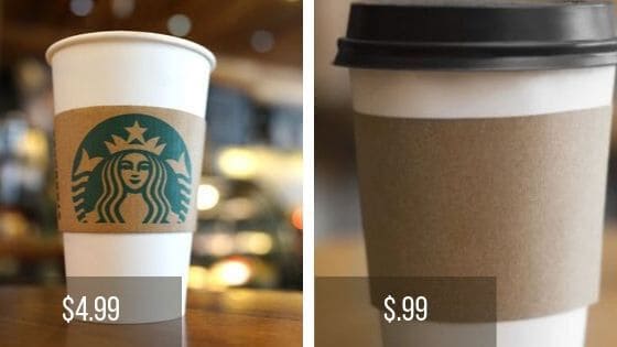 starbucks vs regular coffee brand communication