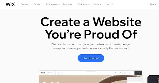 wix author website template