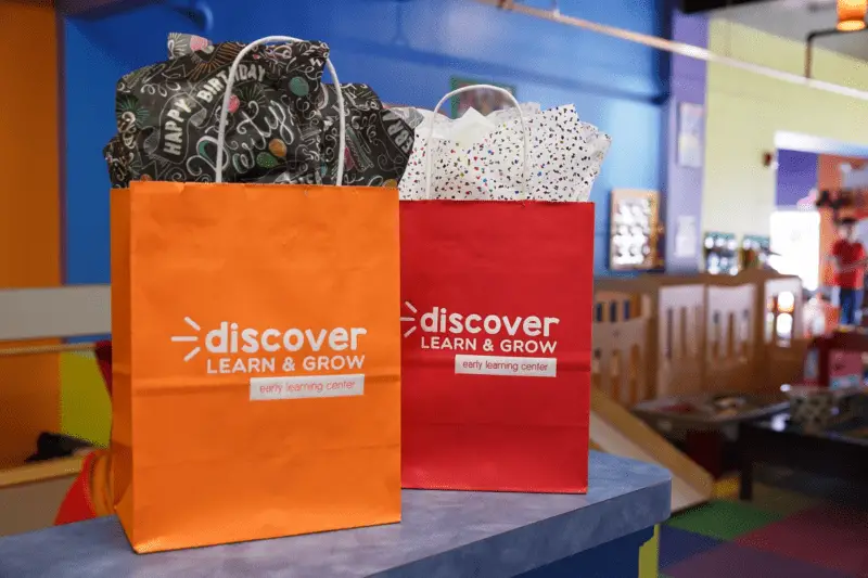 two branded bags as examples of brand communication