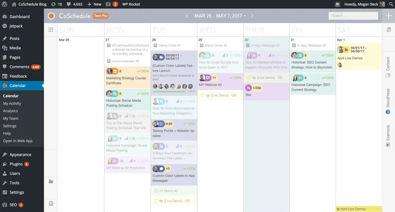 Organize Your Blog & Social With a CoSchedule Content Calendar