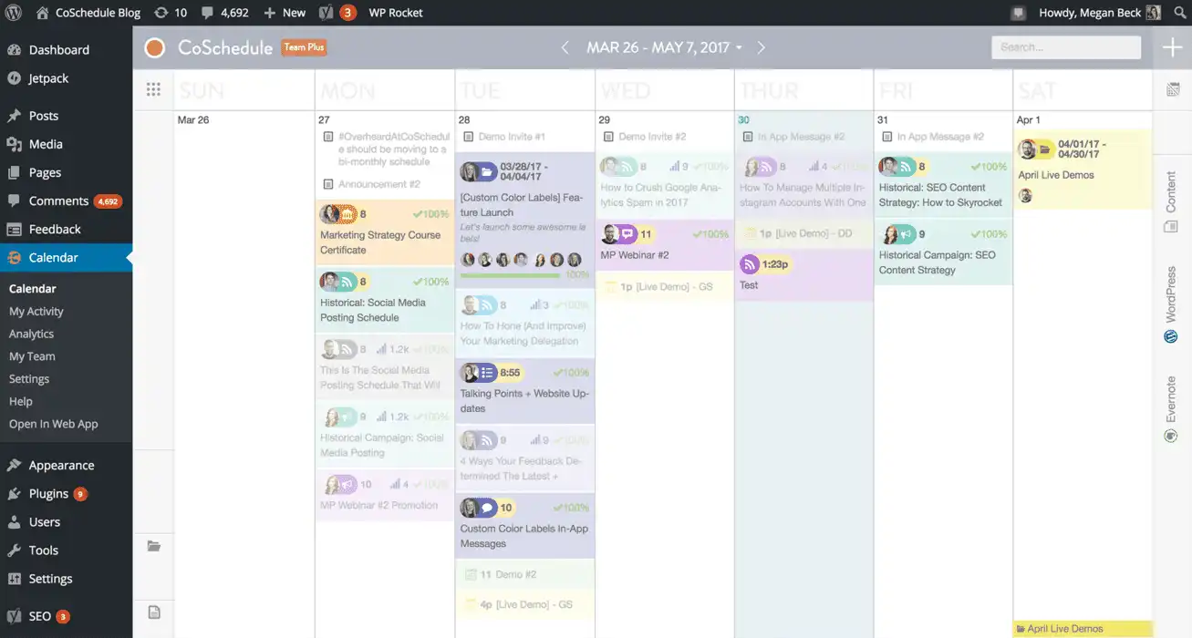 Organize Your Blog & Social With a CoSchedule Content Calendar