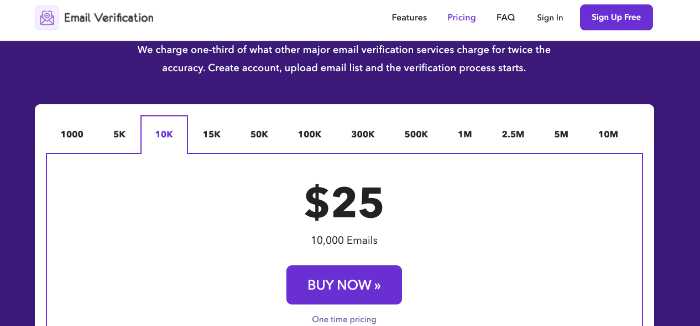 pabbly email list cleaning pricing table