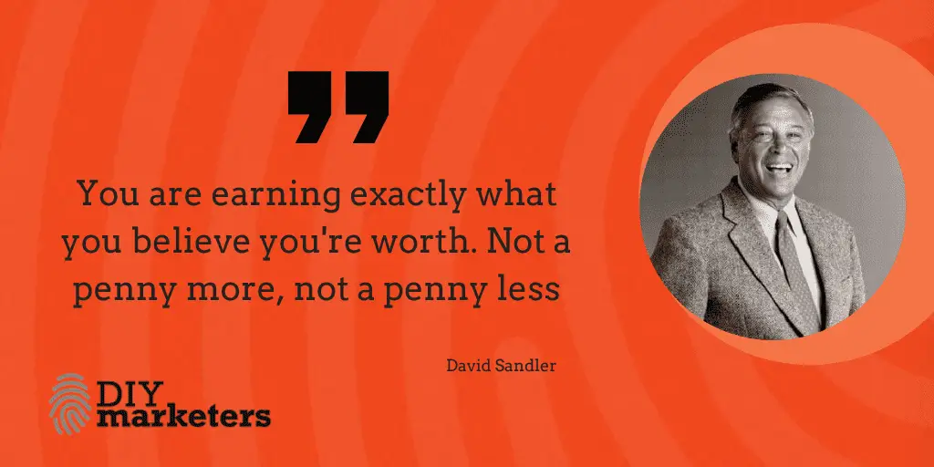 David Sandler quote on pricing