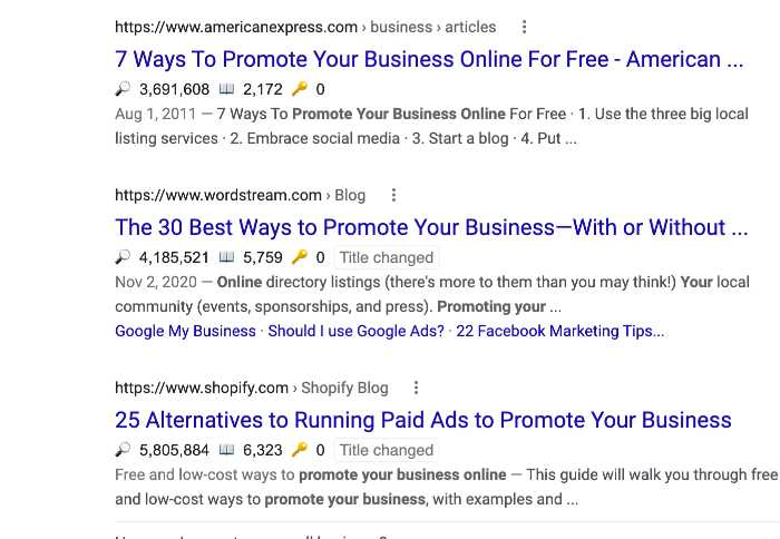 A screenshot of Google search that features several list articles to show how overwhelming online tactics can be