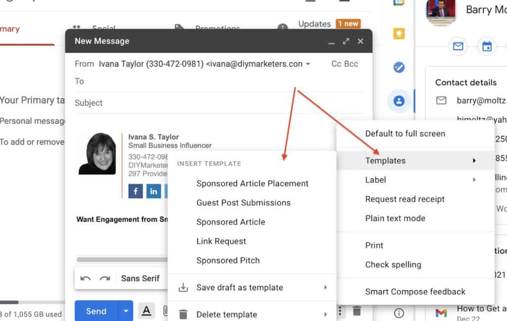 how to send follow up emails in gmail as a crm