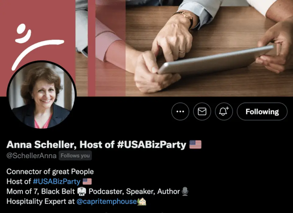 USABizParty twitter chat for small business