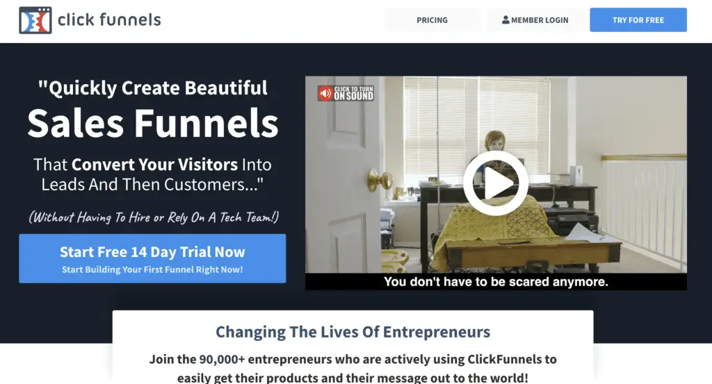 clickfunnels screenshot