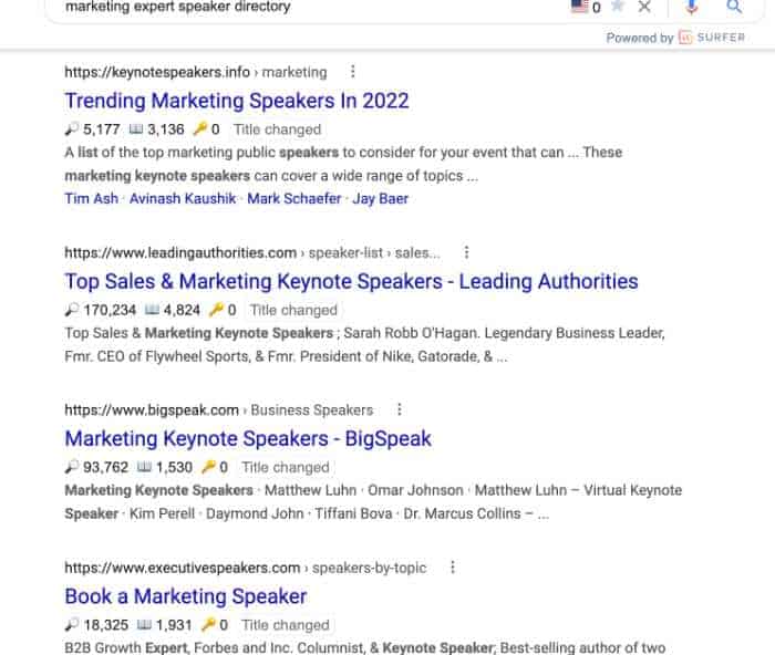 influencer marketing - how to search for speakers