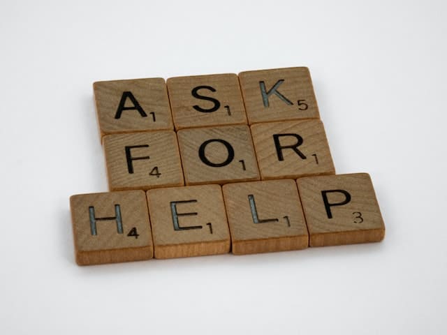 ask for help scrabble tile
