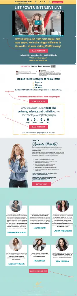 example of landing pages that convert