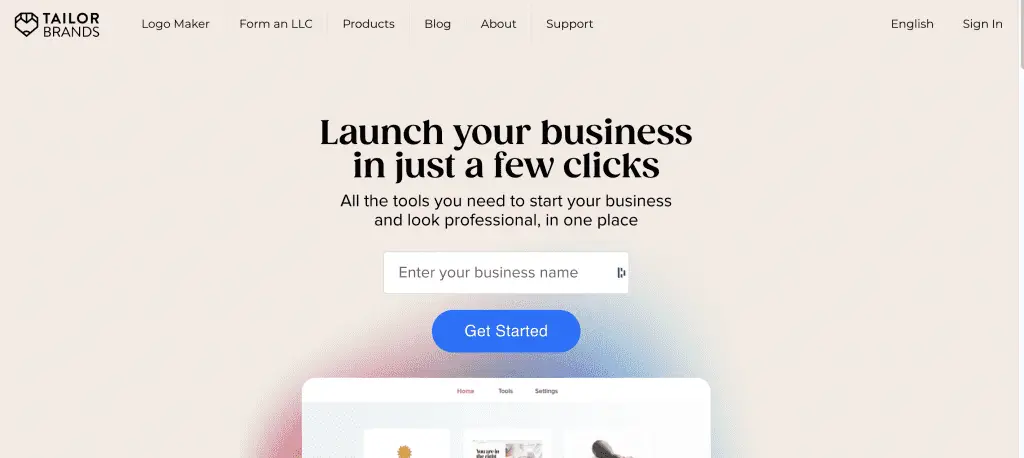 Tailor brands ai software for branding and logos