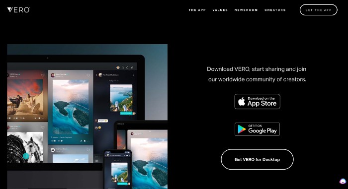 vero decentralized social media