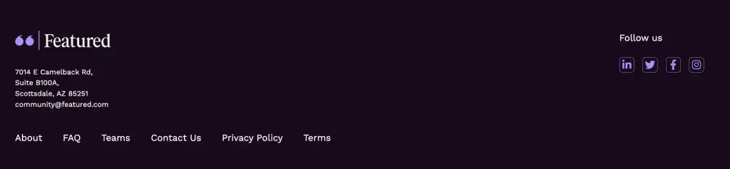 featured.com footer