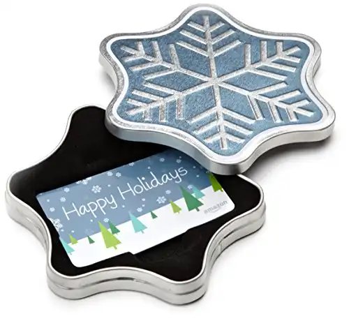 Amazon.com Gift Card in a Snowflake Tin