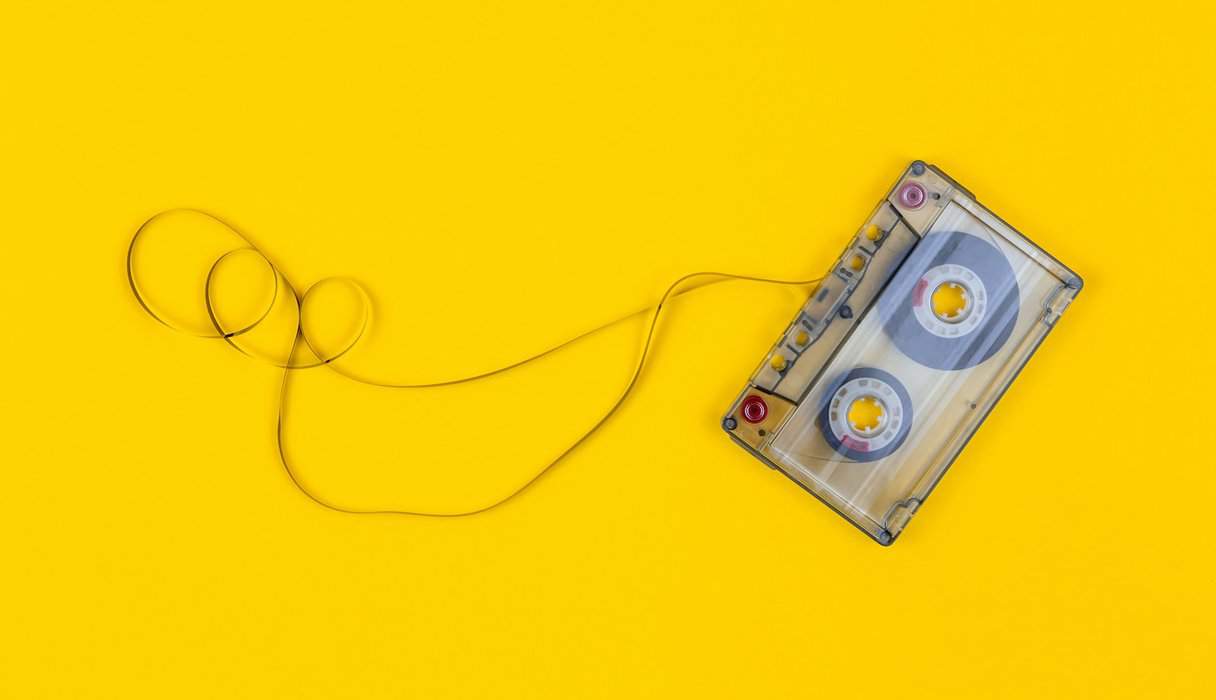 gray cassette tape on yellow surface nostalgia marketing strategies