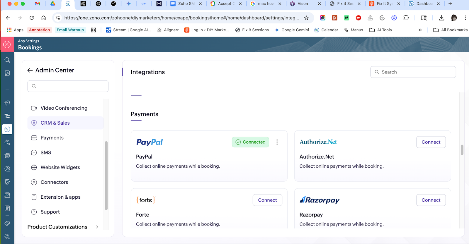 How to Use Zoho Bookings to Make Money from Meetings 5 zoho bookings set up payment feature
