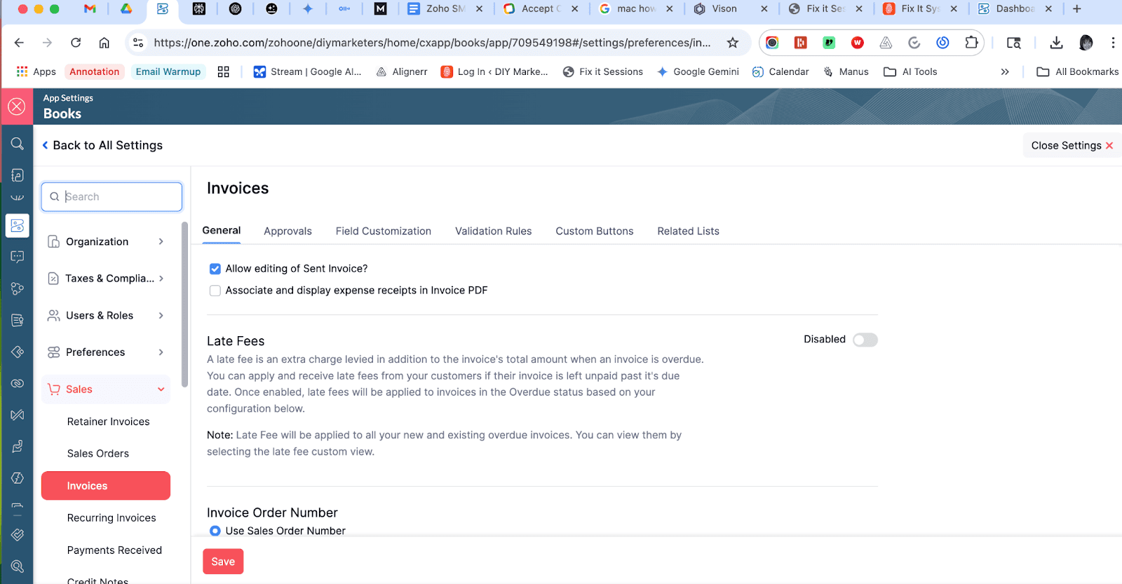zoho books setup