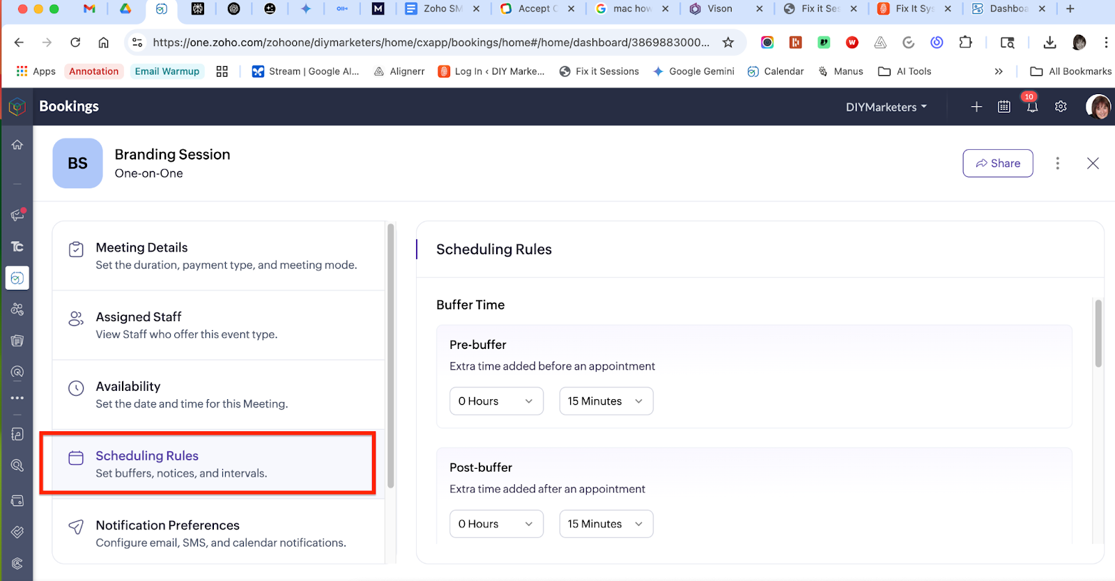 How to Use Zoho Bookings to Make Money from Meetings 3 how to set up rules in zoho bookings