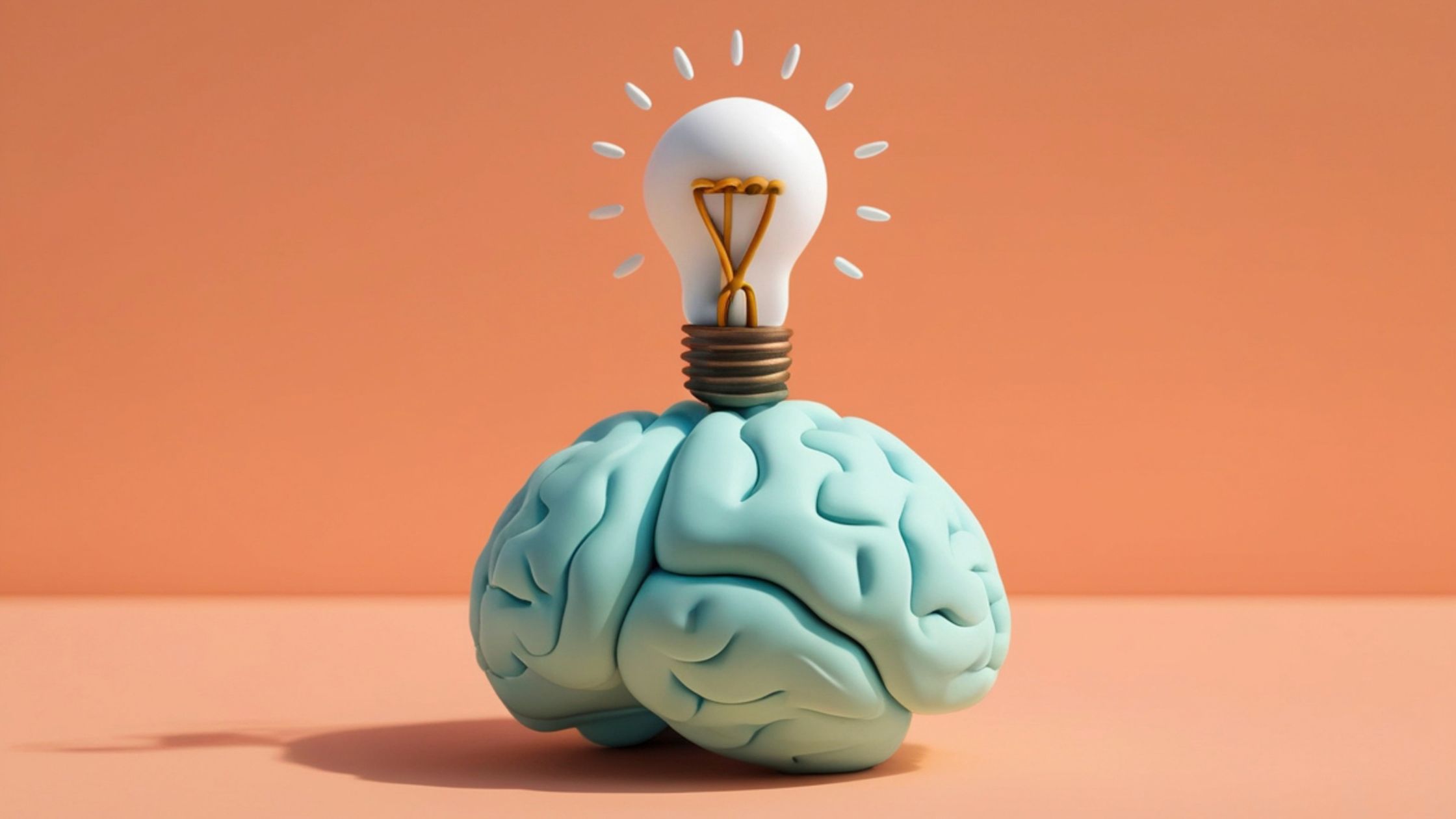 Guerrilla marketing strategy Brain with light bulb concept