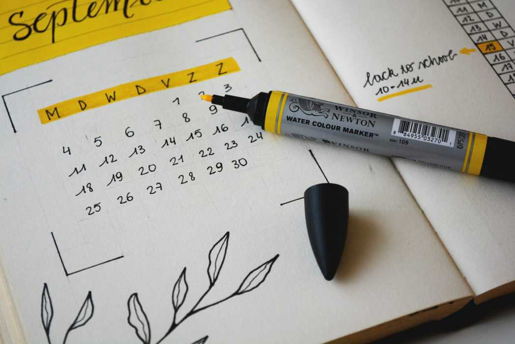 blog post scheduling calendar