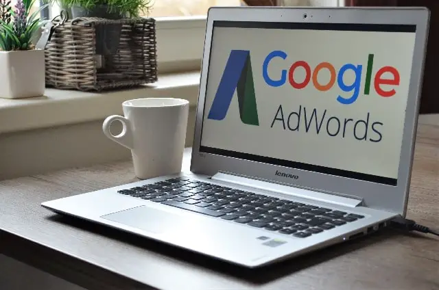 google adwords on laptop