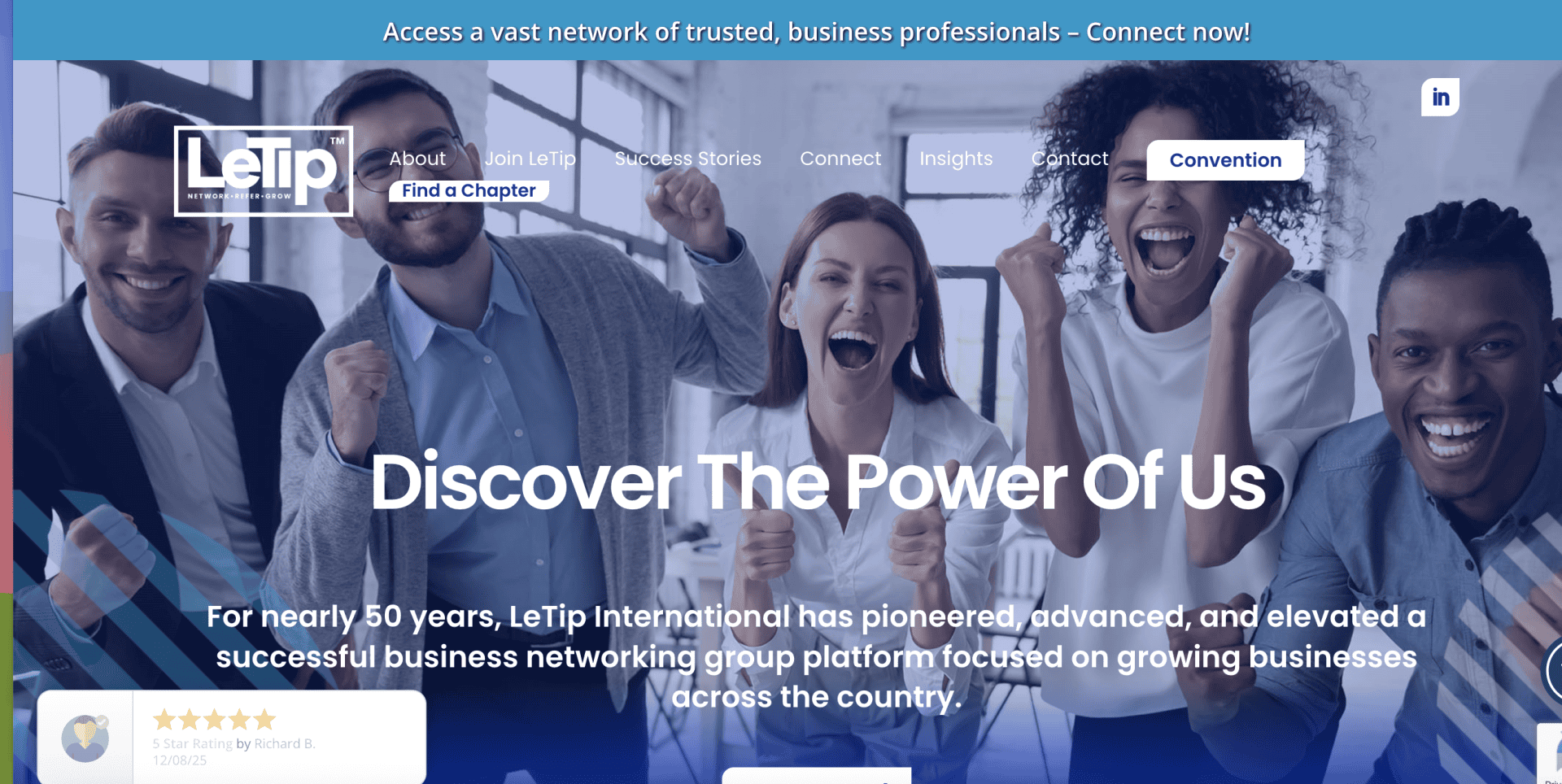 letip home page bni vs letip vs chamber of commerce