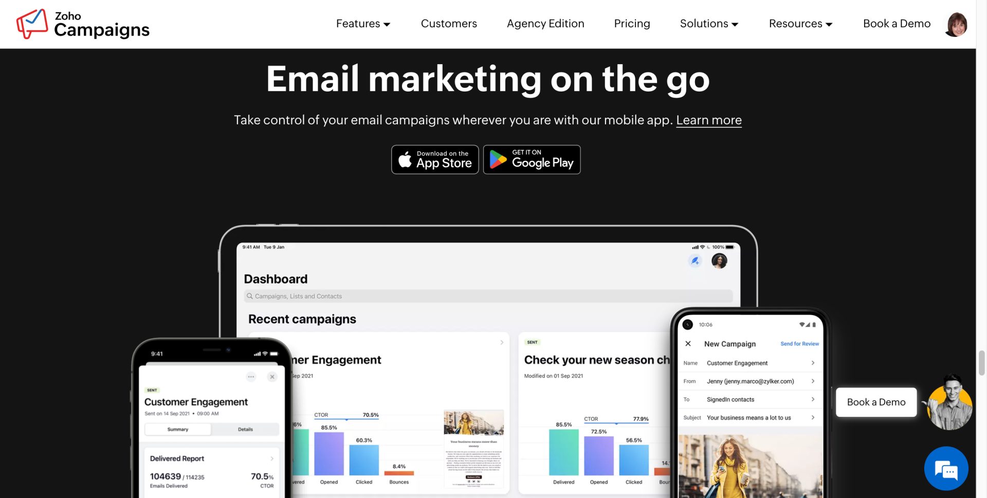 zoho for solopreneurs - zoho campaigns